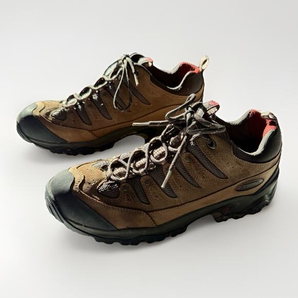 Columbia Sawtooth Hiking Boots Men’s 11.5 Brown Suede Mesh Trail Trekking Grip - Picture 2 of 11